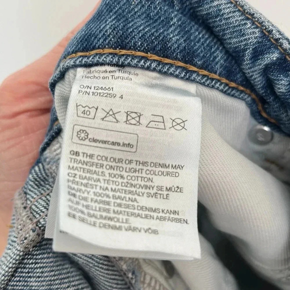 NWT H&M high rise denim blue jeans size 8 - Picture 6 of 7